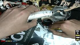 Hey, wanna see me finish painting this 18+ grey alien with a wild dildo?