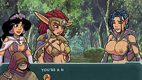 Akaburs star channel features huge boob fantasy in anime hentai game