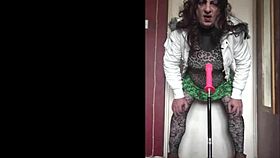 I want to be filmed getting my anal pussy fucked by a real cock instead of this dildo machine - part 30