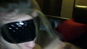 Blonde teen 18+ eagerly swallows huge bbc cum 😍
