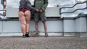 Spank That Sexy Milf's Fat Ass While She Jerks My Cock!