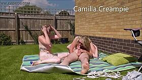 Mackenzie's Big Tits In Garden Creampie?