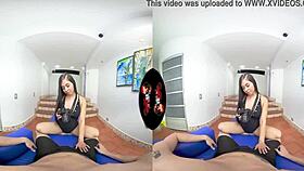 Cute Tiny Latina Teen Feels Intense Emotions in 5K VR Reality