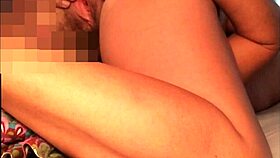 spreading my lips wide for a wet lick down there