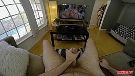 Crystal Thayer from Transexpov com gets bareback action in a chill porn session