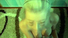 I-I can't believe this blonde cutie blowjob me so good