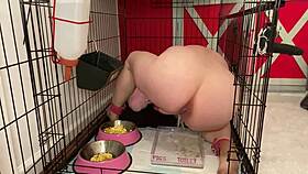 Fuckpig Justafilthycunt in Humiliating Degradation with Piss Drinking from Bowls