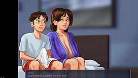 i saw her masturbating and helped her cum in summertime saga