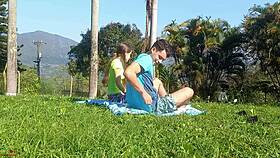 My Stepbrother Fucks Me Hard Outdoors!