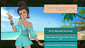 blonde hentai trio creampies in booty farm game