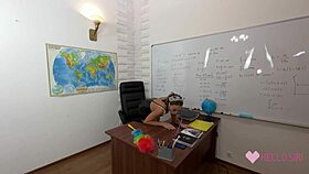 schoonmaakster volgen na les