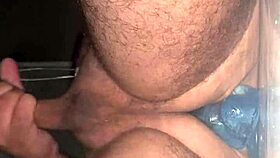 have you seen this gay guy cumming hard from an ass dildo?