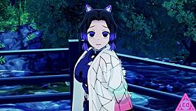 shinobu kimetsu no yaiba hentai has sex blowjob handjob and cumshot