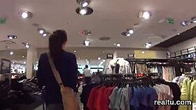 omg, czech teen 18+ strips and gets seduced in supermarket, then pounded hard in pov with anal and oral 😍