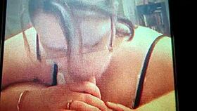 bbw wife blowjob and facial with cumshot