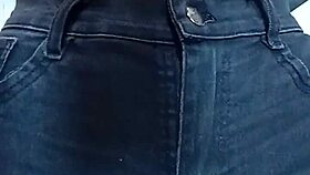 playing with a belt on pussy and spanking.