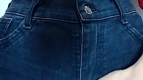 playing with a belt on pussy and spanking.