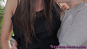 european teen ass banged in doggystyle with monster cock