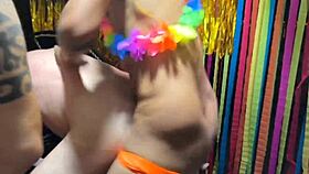Amateur gay orgy at Brazilian carnival 2023