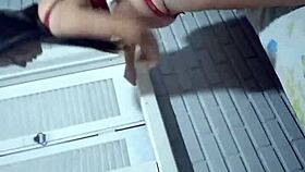 I made the skinny girl moan passionately on my cock.