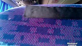 Young passenger caught stroking boy's big cock on public bus