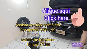 Horny boss with desire provokes mechanic alone in the workshop