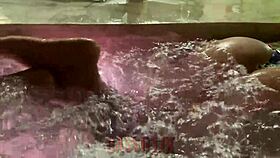 Mommy Noel gets caught masturbating and reaches an intense orgasm in lingerie