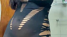 Filming Friend's Cuckold Girlfriend's Anal Assfucking in Bathroom