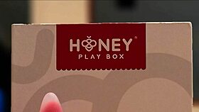 playing with anal vibrator plug