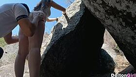 Want to see me take my friend for a walk and fuck outdoors?