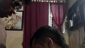 Muleque da quebrada sucking big black cock outdoors