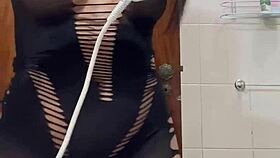 Filming Friend's Cuckold Girlfriend's Anal Assfucking in Bathroom