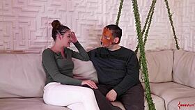 bdsm fetish anal babe riding doms hard cock in rough bondage.