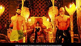 i grope the king's wife at the pool in this 3d cartoon scene