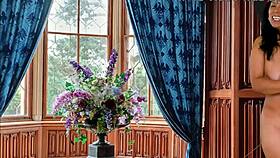 I feel so excited watching this royal striptease and massage on the beach with Agarabas and Olpr