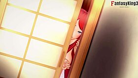 Usumaki busty shameless anime girl incluiziyng Sarada strip netorare and Uzumaki busty anime girl in sheer clothes