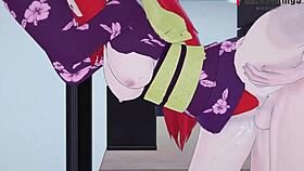 Usumaki busty shameless anime girl incluiziyng Sarada strip netorare and Uzumaki busty anime girl in sheer clothes