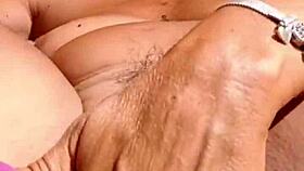 I watched that milf's huge pussy lips orgasm like a slut in retro blue films