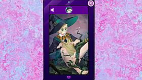 Magical mischief unfolds as the wizard engages in playful antics with his member