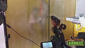 biggest tits in brazil on frosted shower glass with rafaella denardin and ed j