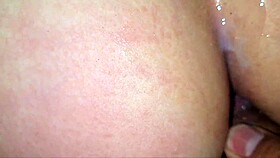 Removing butt plug for intense anal sex