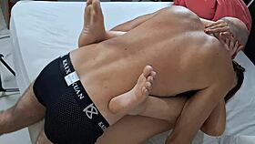 Reality scene where wife forgets condom and allows just the tip