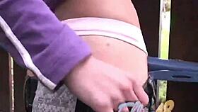 ellie 18 loves outdoor fingering orgasm