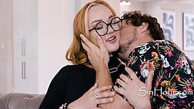 Glasses Ginger Pawg Emma Magnolia Cums Multiple Times in Hot Session