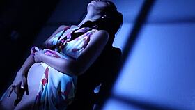 Marica Hase strips nude, teasing her Japanese curves