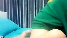 Asian thai babe bent over for doggystyle anal creampie.