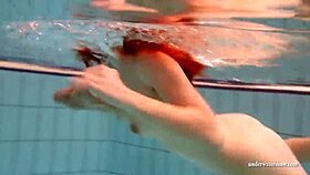 I love big tits brunette mia underwater