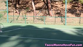 Teen lesbians partying with cunt eating and fingering fun