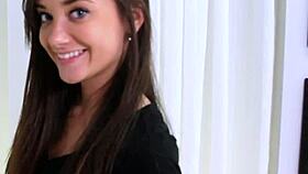 rough casting fuck with petite teen gia paige and her big cock