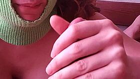 russian horny young stepmom sucks and jerks son's big cock while husband is at work?